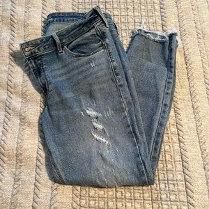 Old Navy Distressed Mid-Rise Rockstar Skinny Jeans- Size 12